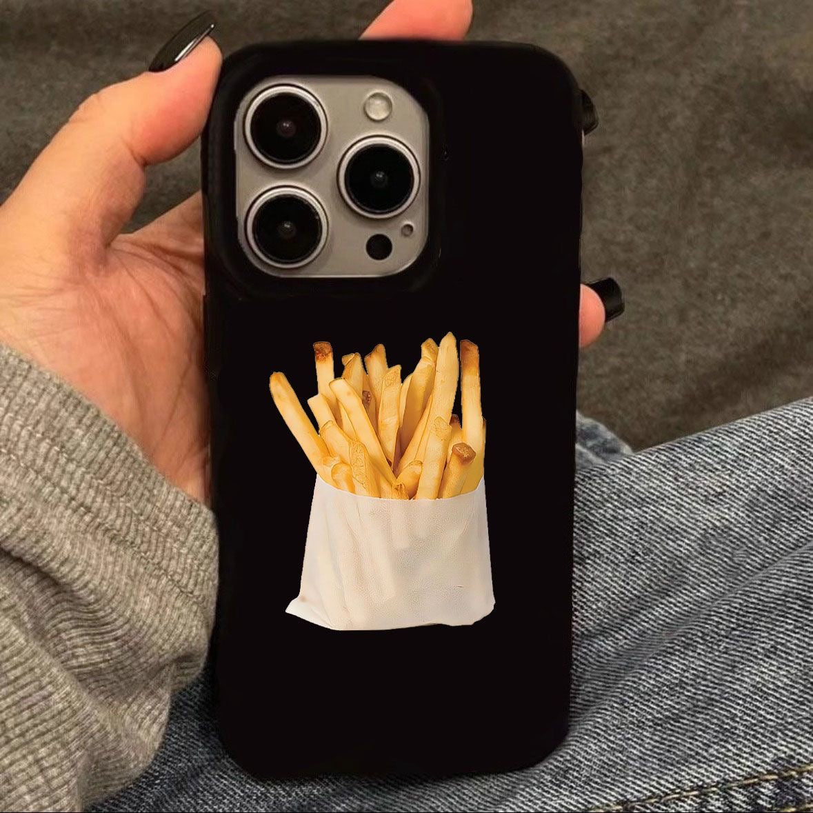 French Fries iPhone Case - hand holding