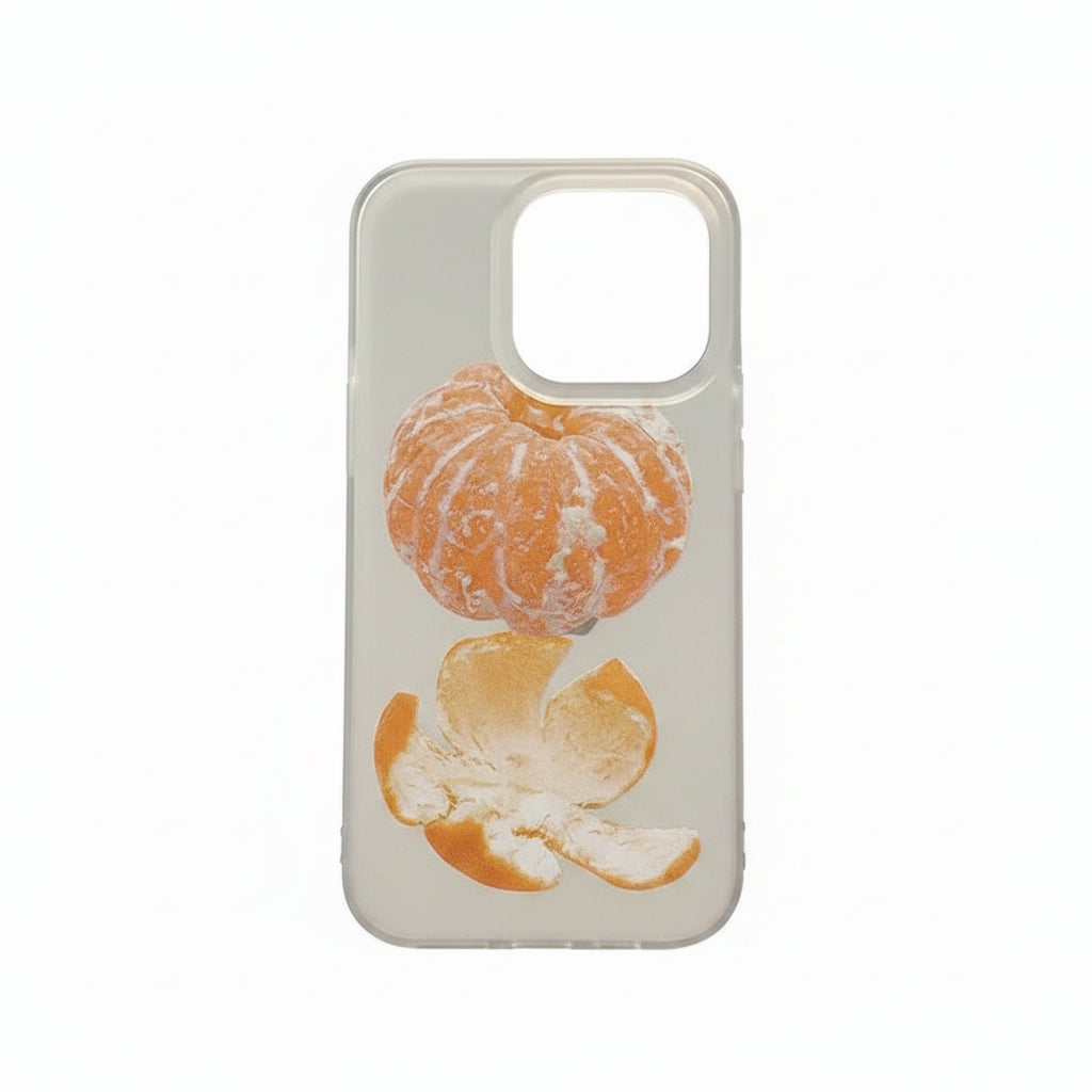Peeled Orange iPhone Case - hand holding front view