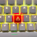 Lightning bolt keycap red backlight